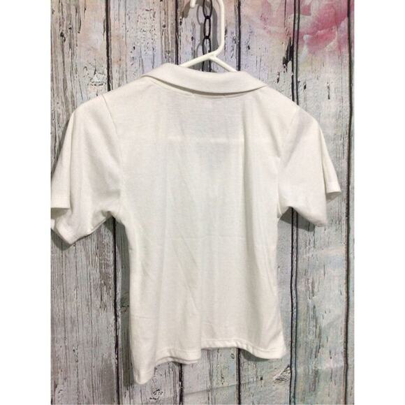 Heiny Collection Size Large White Crop Top - Picture 5 of 9